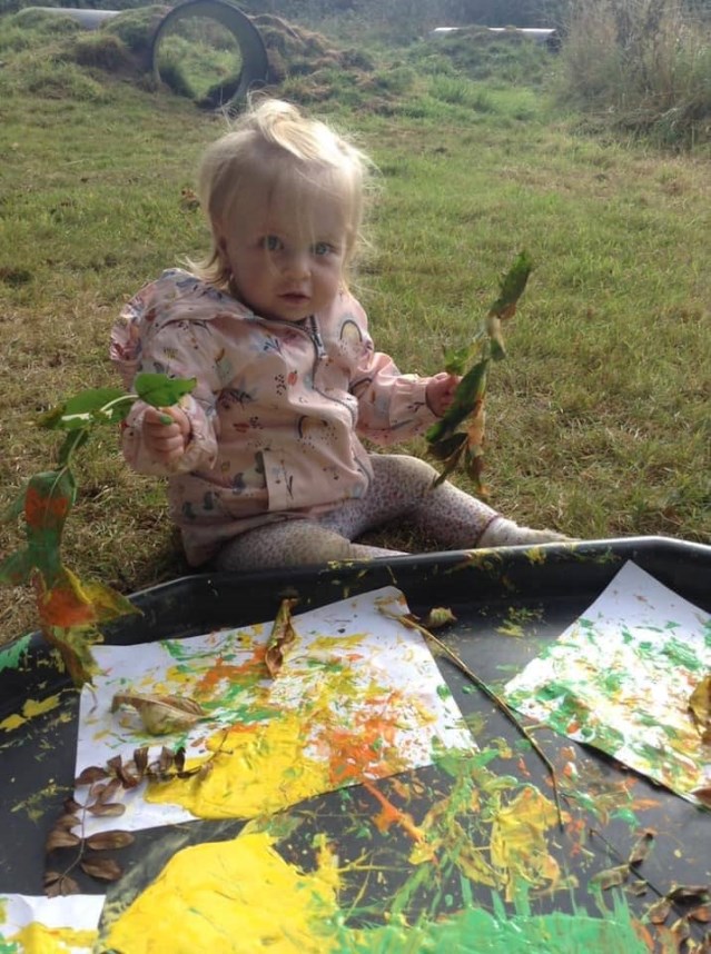 Preschool art and messy play